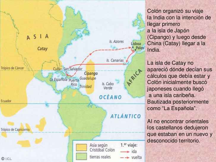 Posizione del Cipango (Giappone) secondo i navigatori dell'epoca