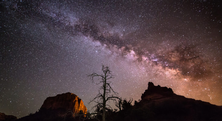Antico cielo notturno: Via Lattea