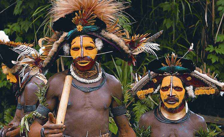 Tribù della papua Nuova Guinea